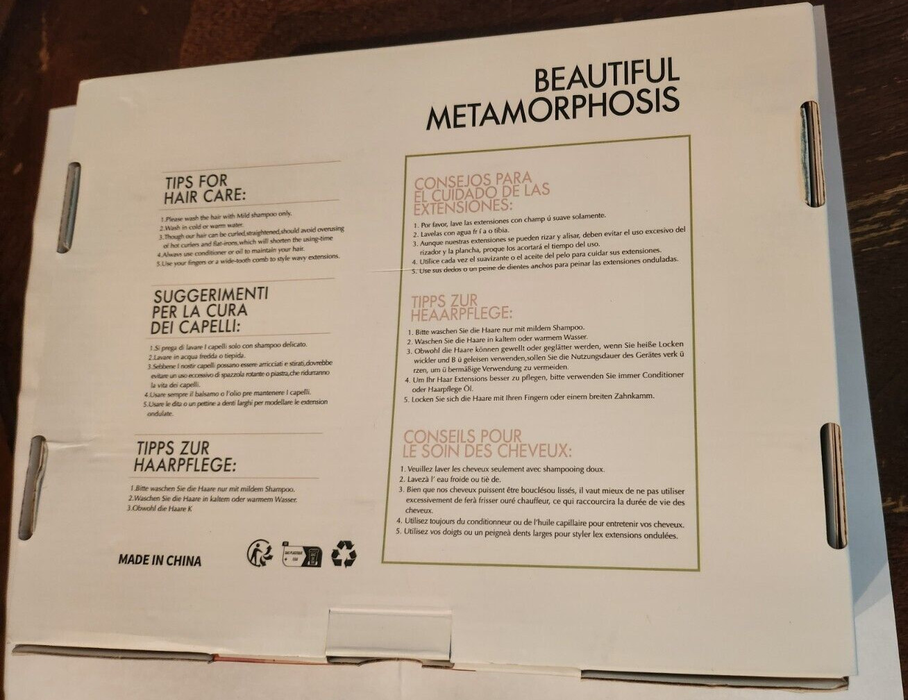 Beautiful Metamorphosis Womens Hair Pieces 100% Human Hair 12″ Length Color # 27