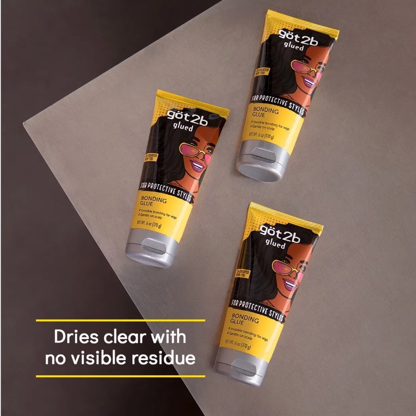got2b Glued Bonding Glue for Protective styles Invisible Quick Dry Wig Glue 6 oz