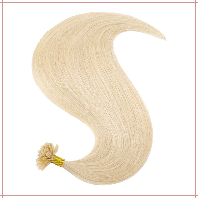 Keratin Pre-bonded Nail U Tip 100% Remy Russian Human Hair Extensions Balayage