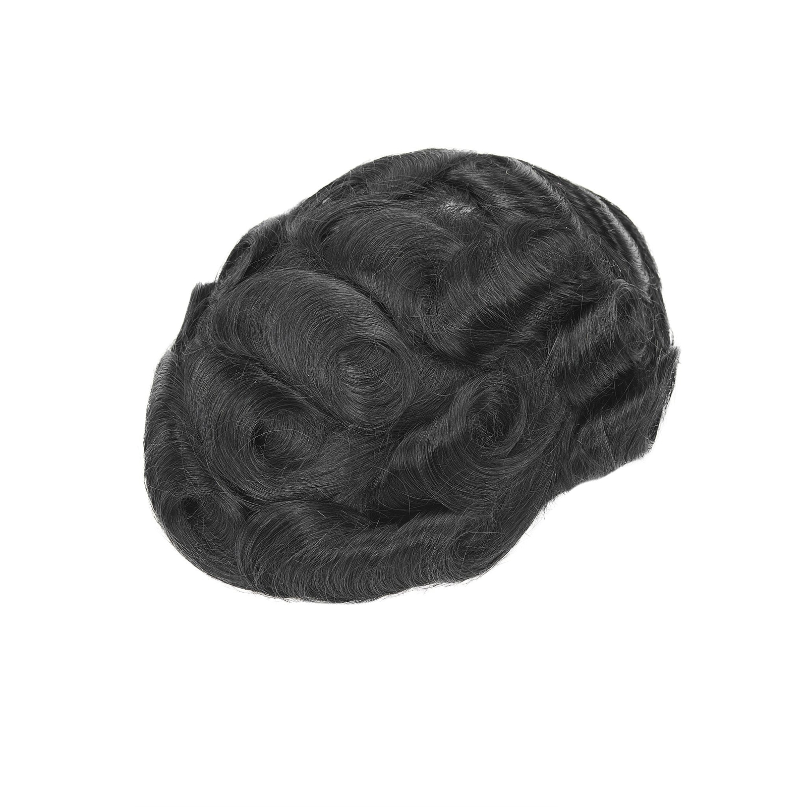 Men’s Toupee Hollywood French Lace with Thin Skin Perimeter Lace Front Hairpiece