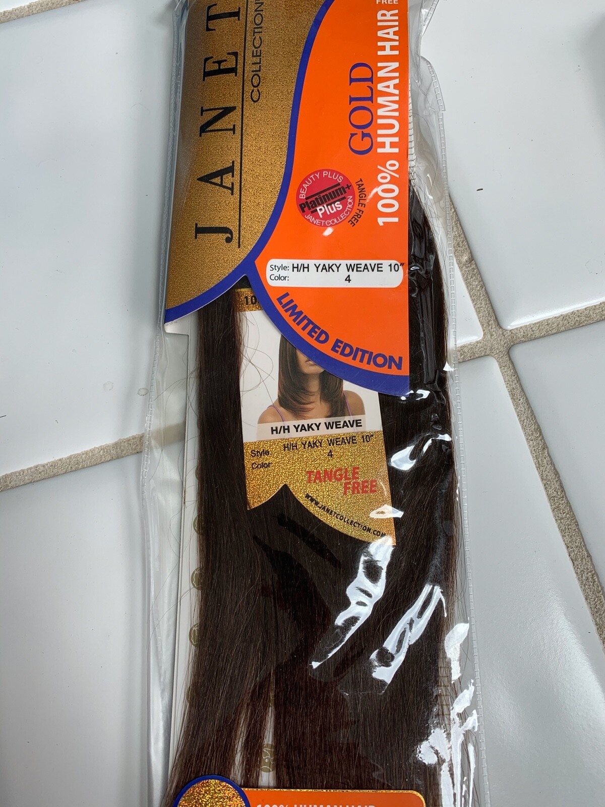 Janet Yaky Weave 100″ human Hair. color 1, 1B, 2, 4. Length 8″, 10″, 12″ 14″