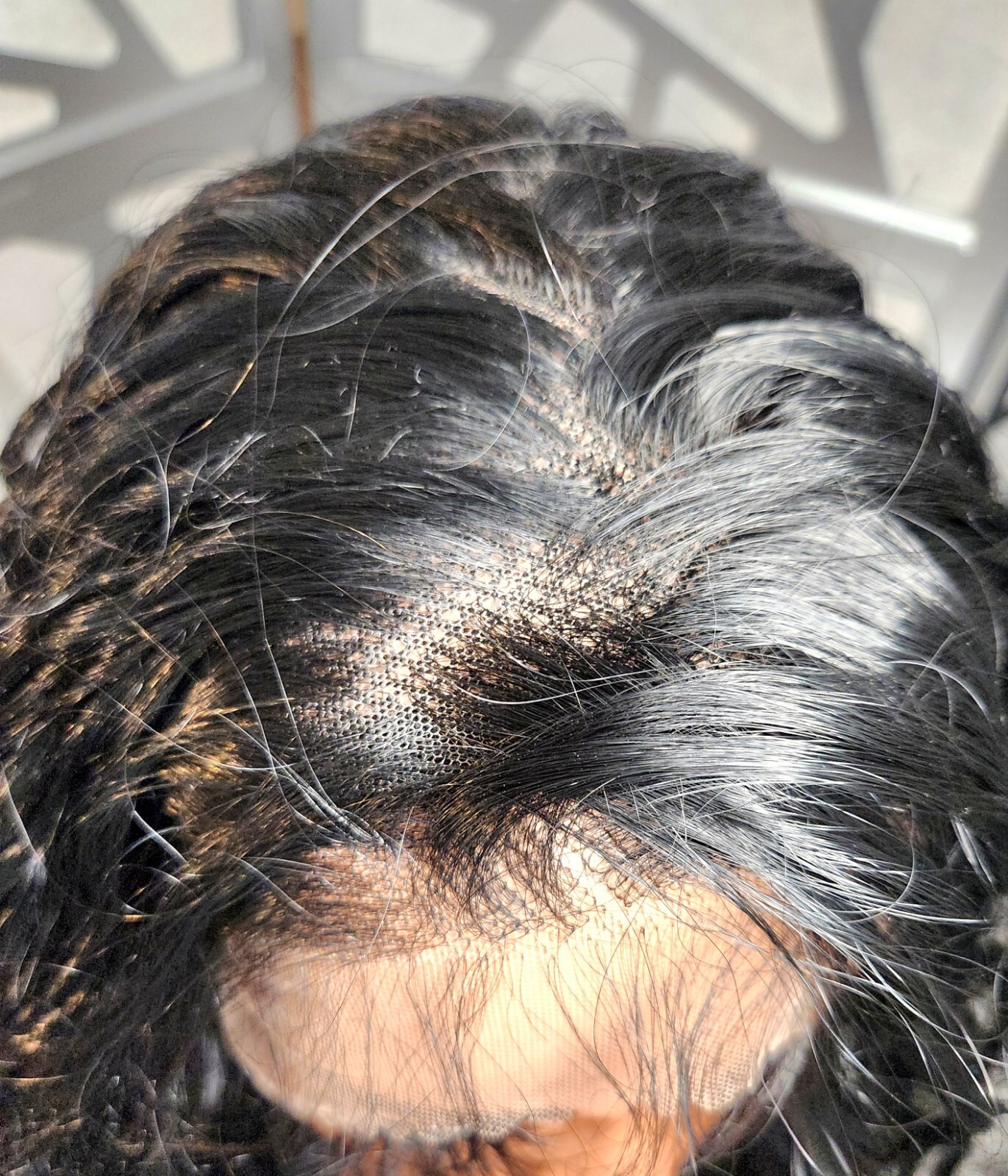 Curly Wet N Wavy Wig Black Long Wig 13×4 Lace Front Deep Wave Human Blend Heat