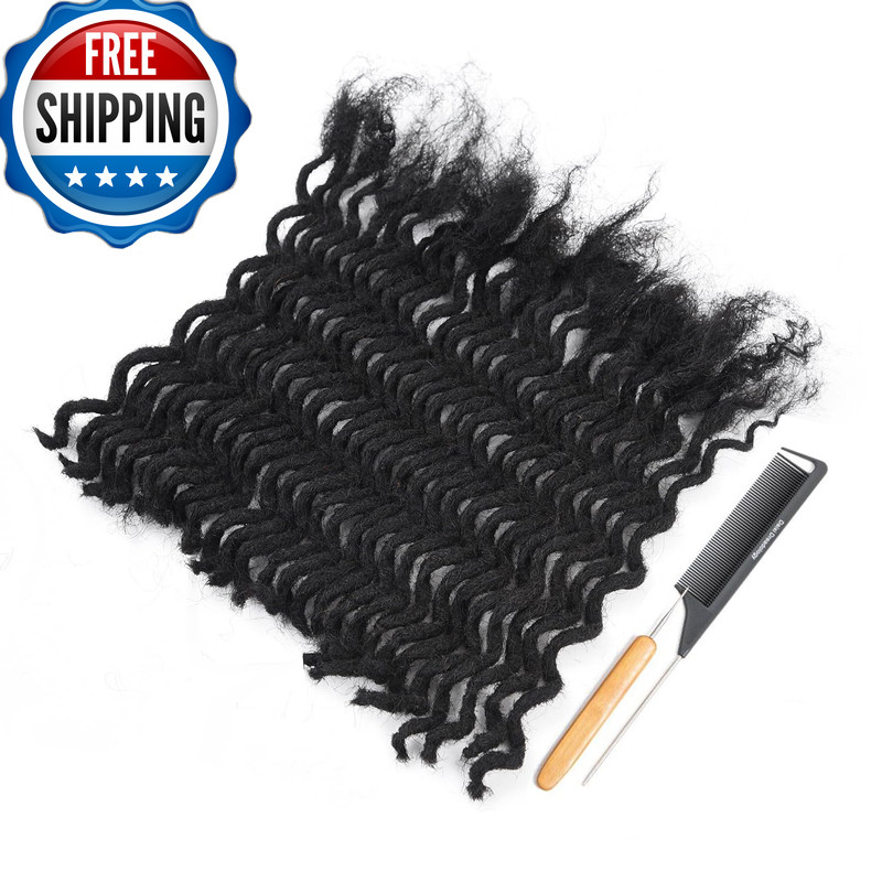 Originea Daixi Curly Wave Loc Extensions Human Hair 100 Real Human Hair