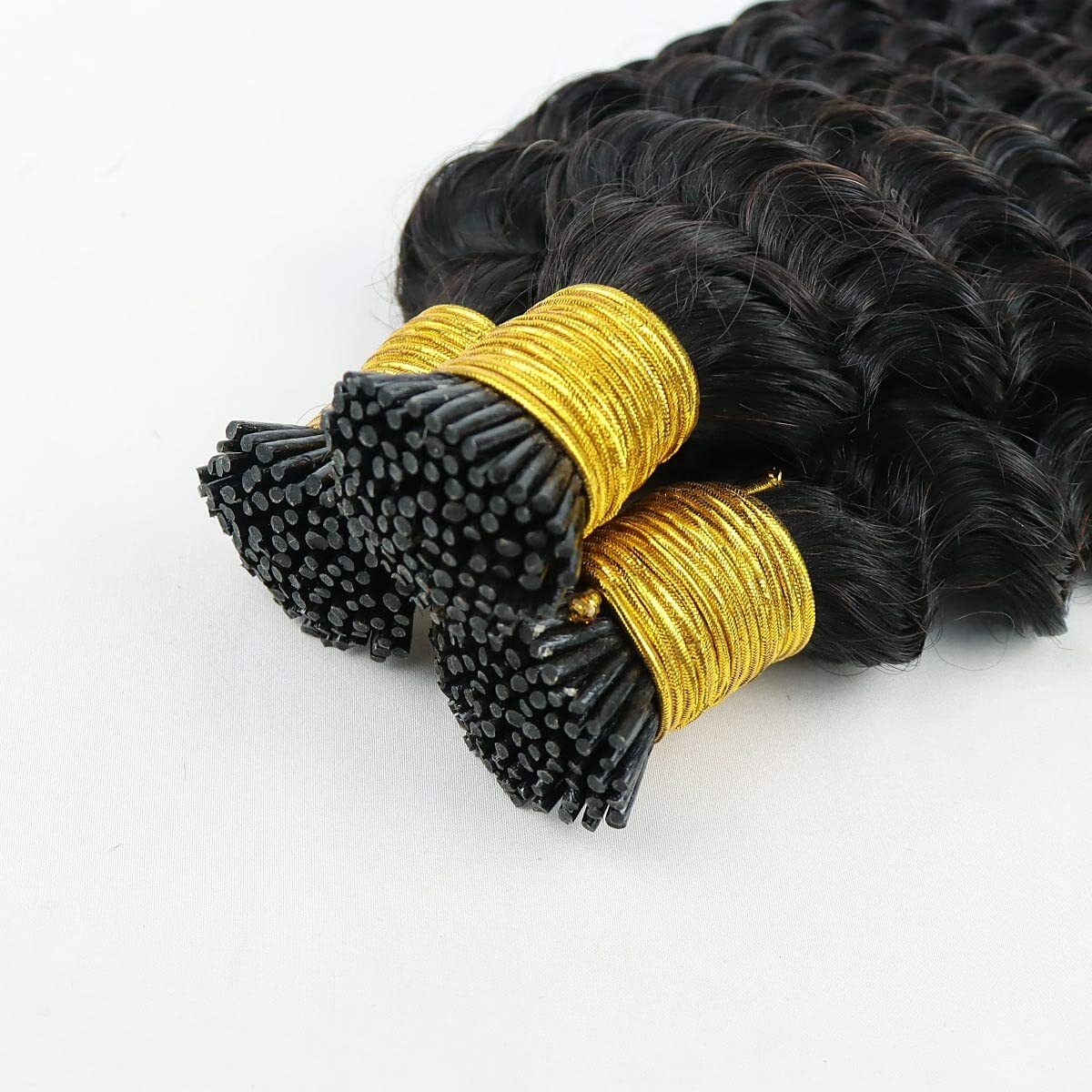 Deep Wave I Tip Human Hair Extension Brazilian Curly Stick I Tip Hair 100Strands