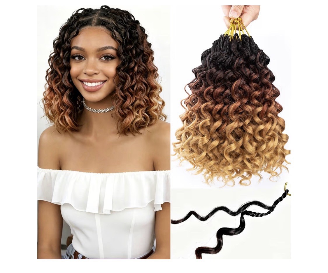 Curly Crochet Hair for Black Women Pre Looped Gogo Curl Crochet Hair 1B3027 Boho