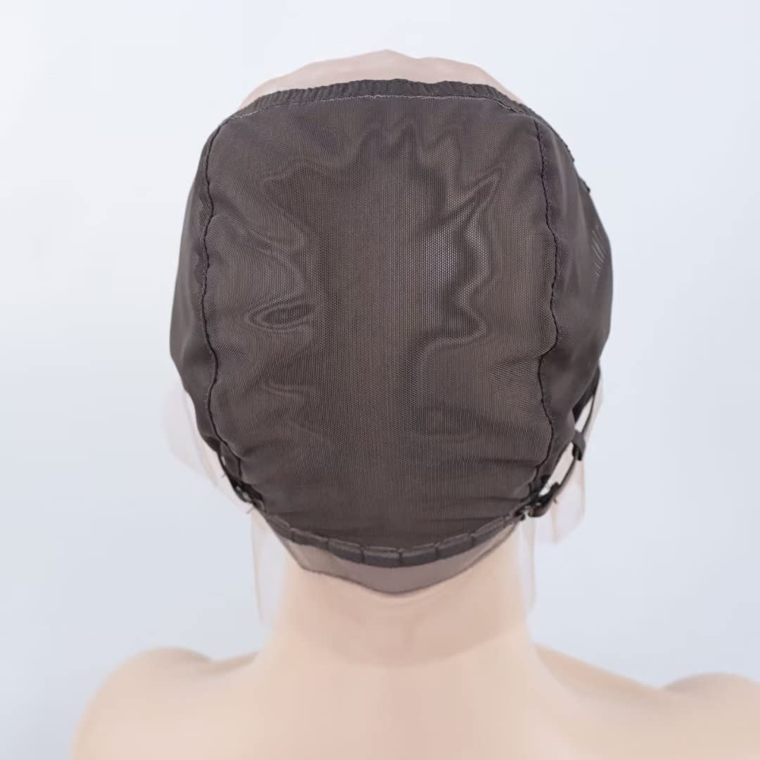 13×6 Lace Wig Caps for Making Wigs with Adjustable Straps Guidelines Medium B…