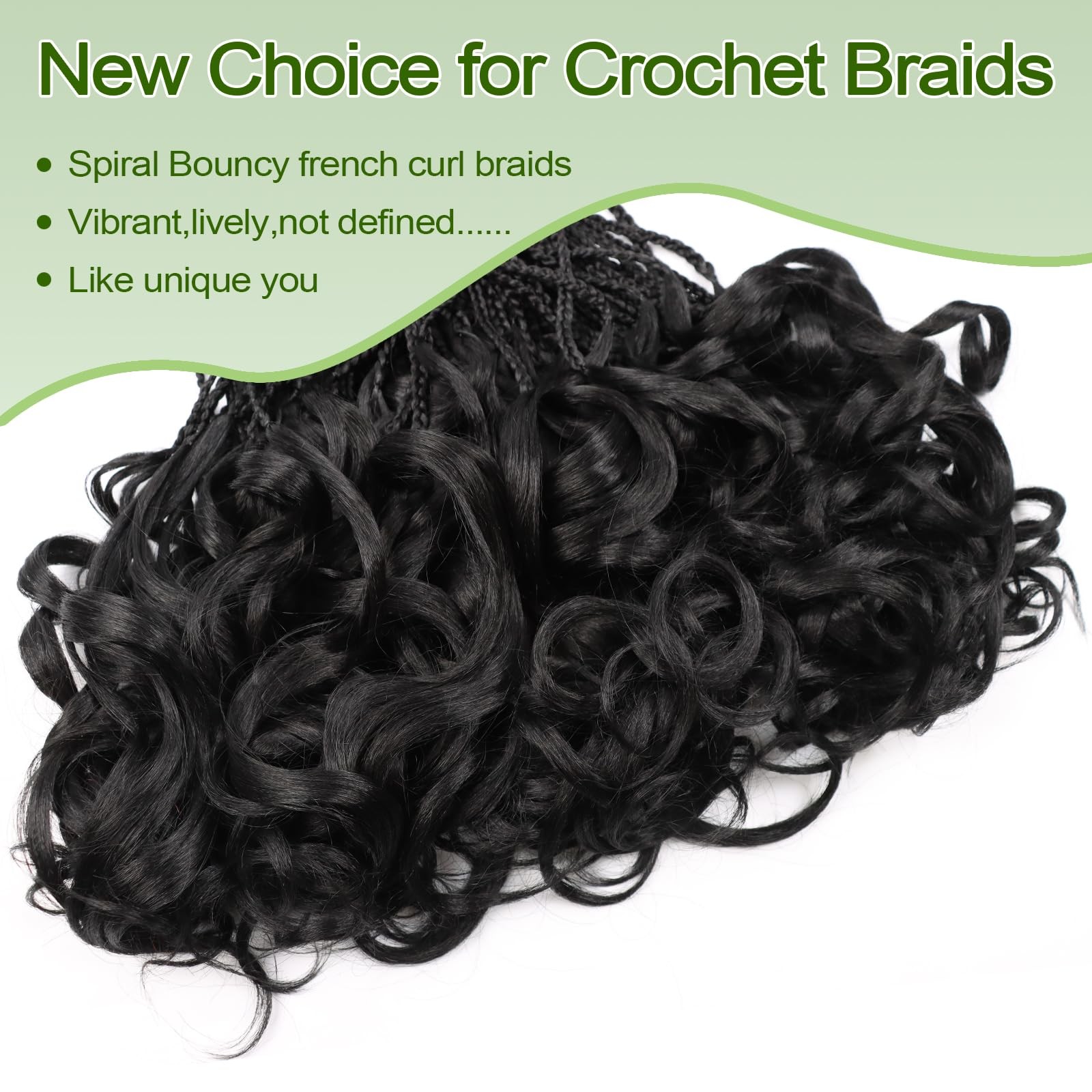 Bulvese French Curl Crochet Braids 30 Inch Braids Crochet Hair Pre Looped