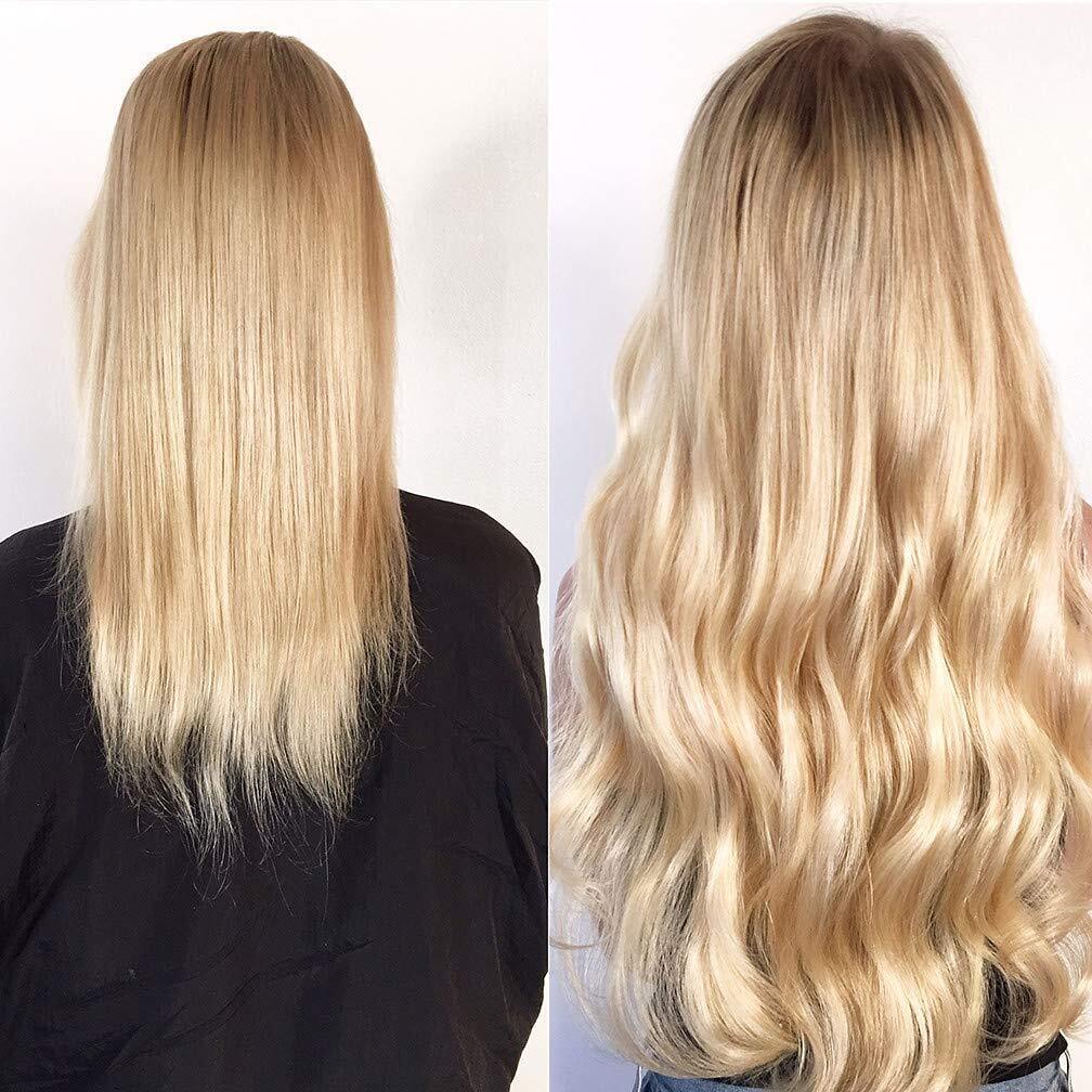 Pre Bonded Body Wavy Micro Beads Ring Loop 100% Remy Human Hair Extension 50g
