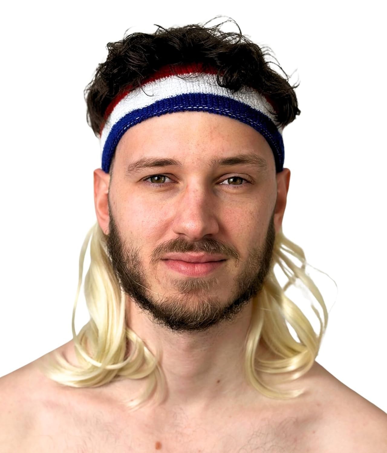 Retro Wavy Mullet Headband Wig for Theme Parties – Instant Fun Accessory