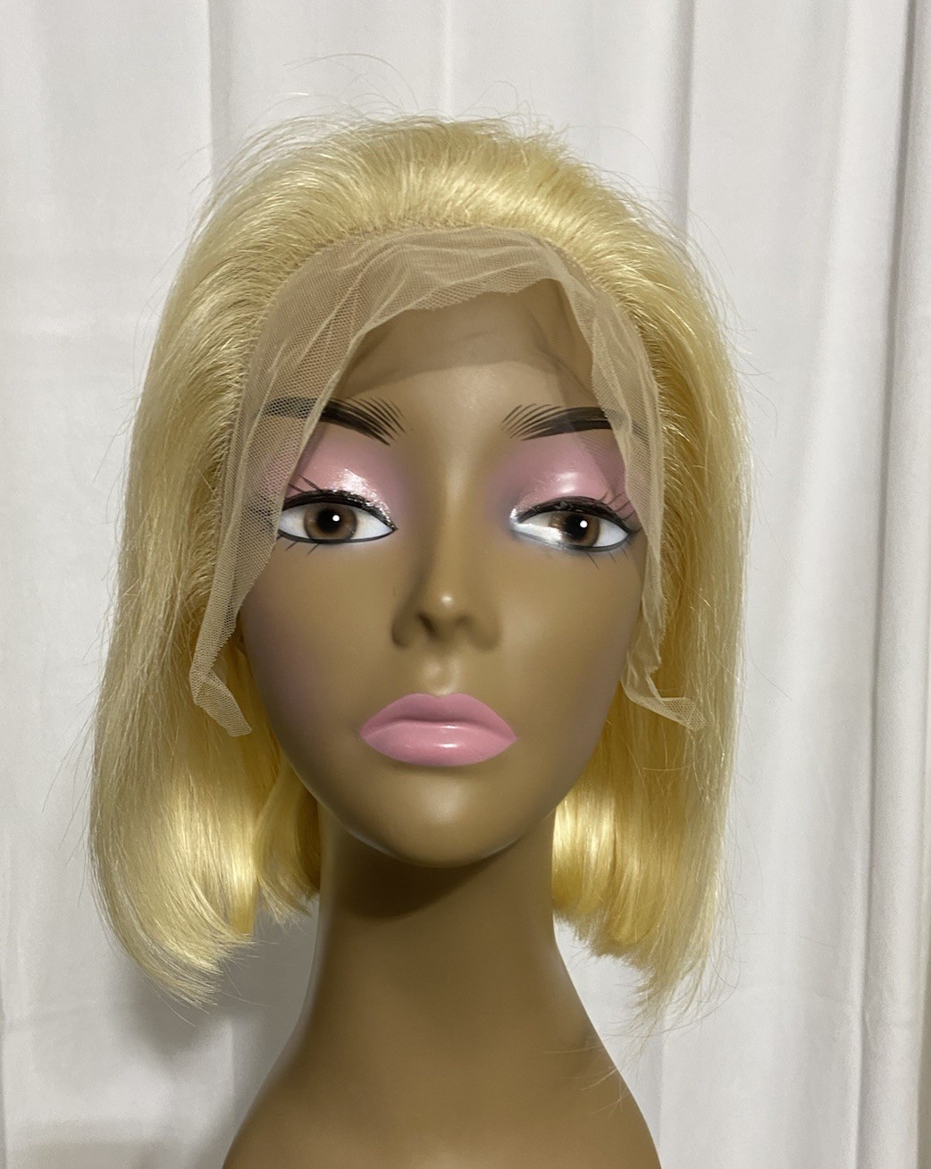 UNice 10 Inch Wig 613 Blonde 13×4 HD Lace Front Human Hair 180% Density Glueless