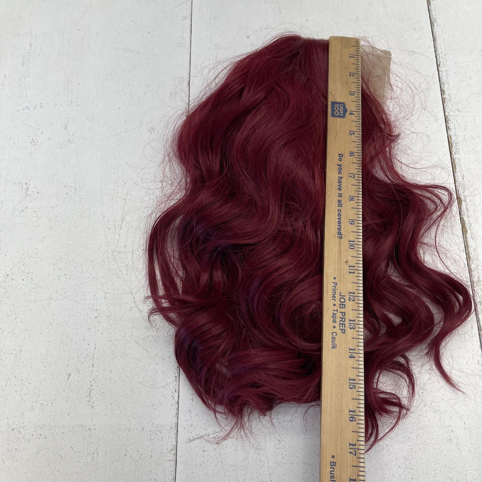 Andria Lace Front Wig 14in Body Wave Synthetic Hair Burgundy Red Womens