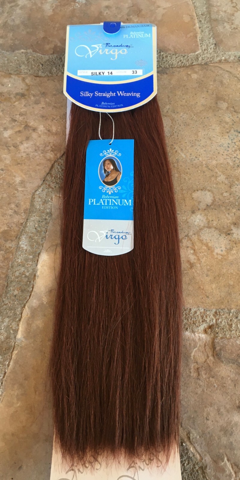 VIRGO BROADWAY BOHEMIAN PLATINUM or REMY human straight weaving extension hair