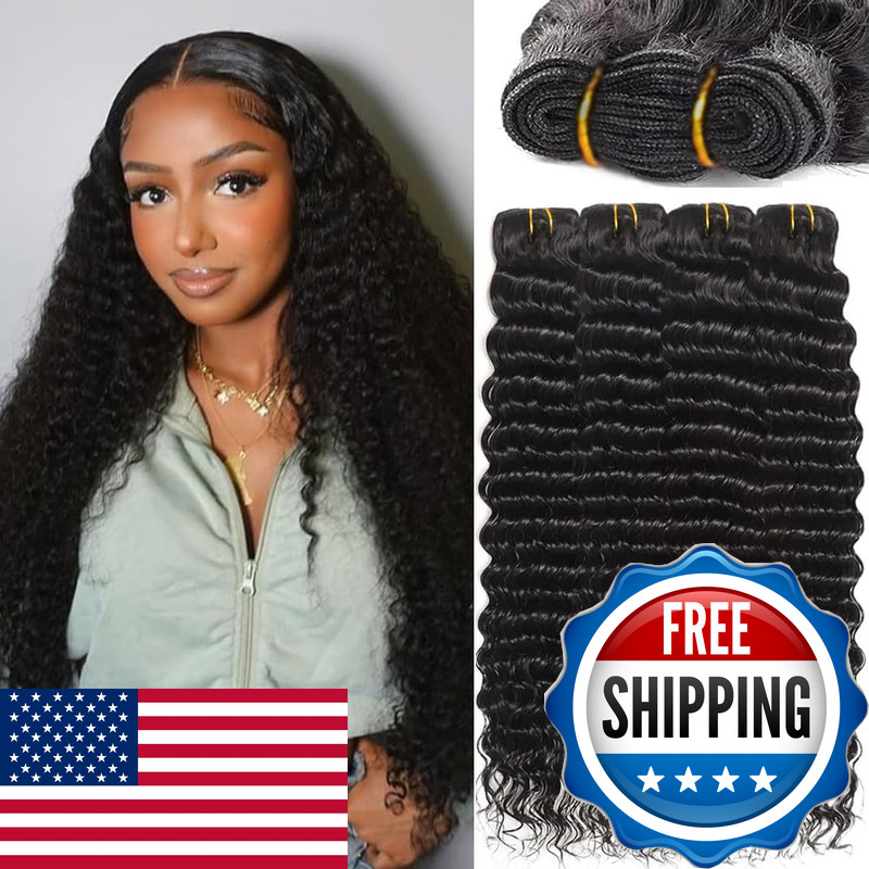 Baierte Water Wave Human Hair Bundles 18 20 22 24 Inch 12A Raw Bundles Silky