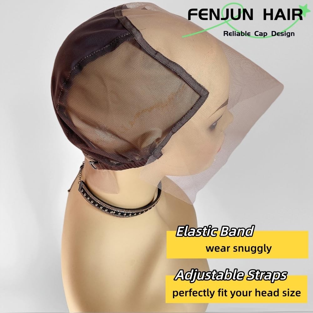 13×6 Lace Front Wig Caps for Making Wigs with Adjustable Straps Swiss Lace Me…