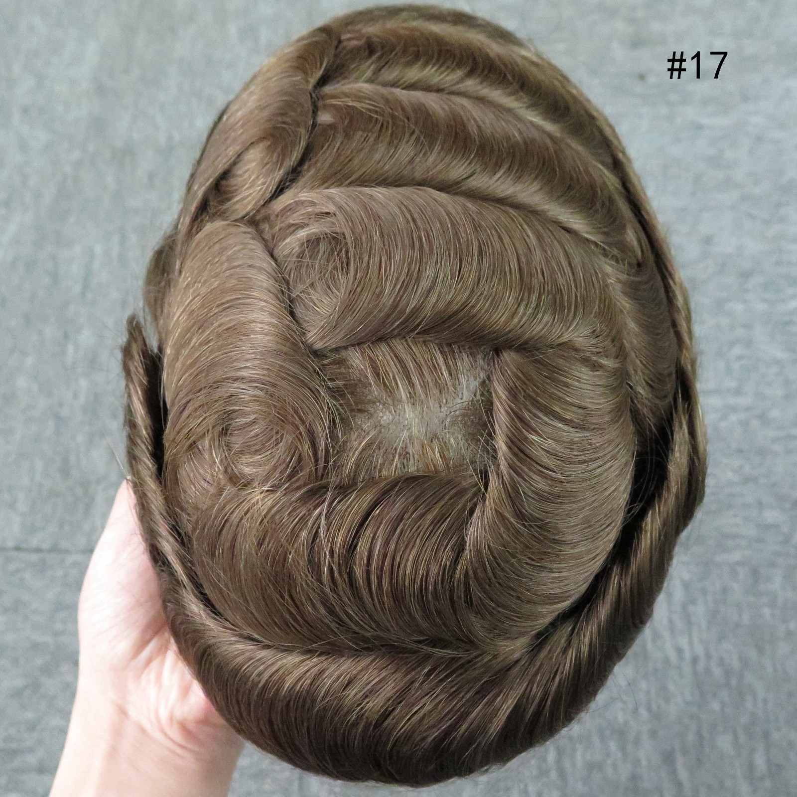 Toupee For Mens Human Hair Replecement System Lace Skin MONO Durable System Hair