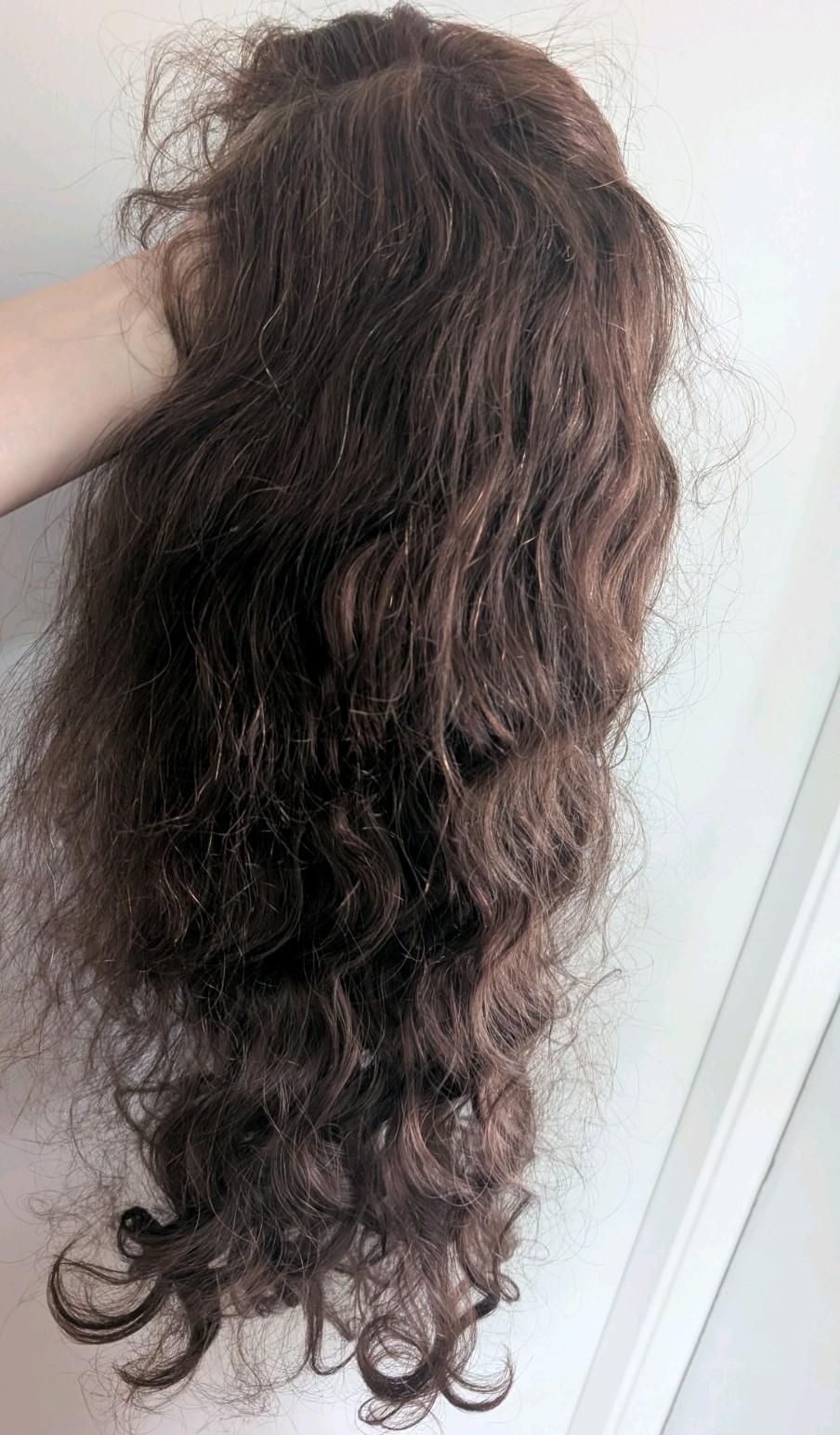 Women’s Human Hair 24 Chocolate Brown Lace Front Deep Wave with Baby Hair 13×4