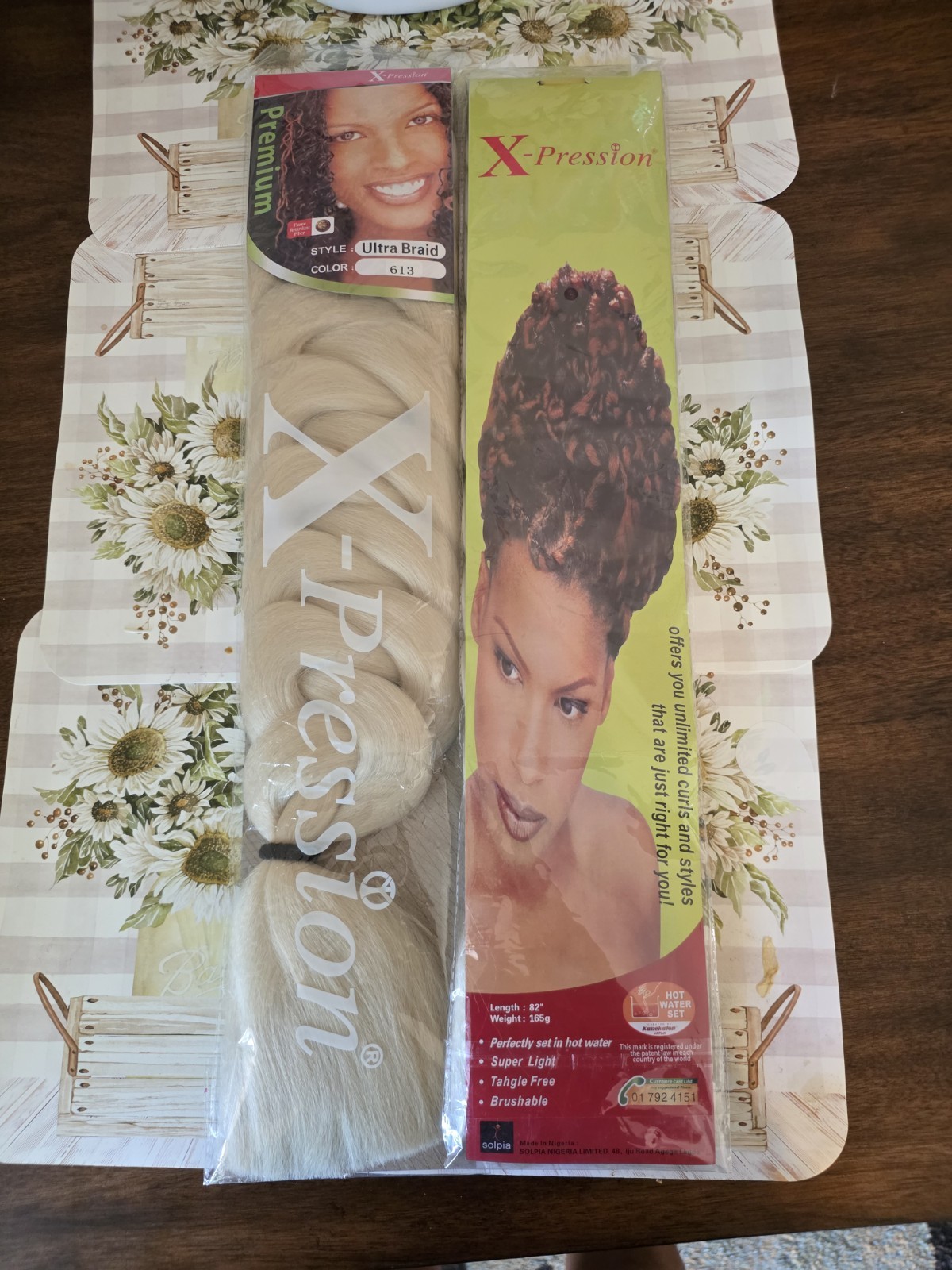X-Pression Premium Ultra Braid Synthetic Braiding Hair Extensions 613 82 in
