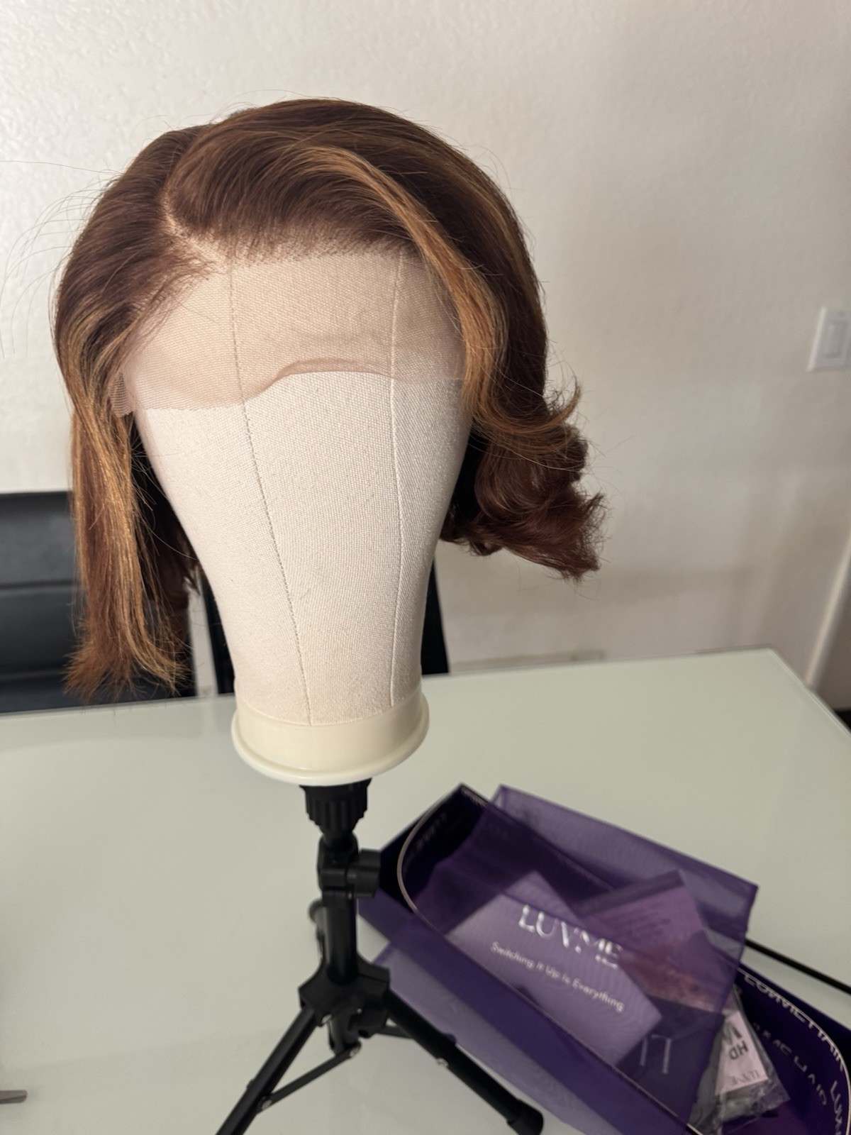 Human Hair Luvme Bob Wigs Lot of 2. 10in And 14in