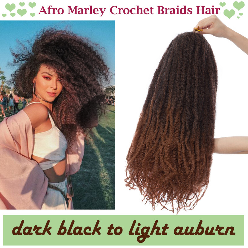 US Afro Kinky Curly Twist Crochet Braids Marley Braiding Hair Extensions Bulks