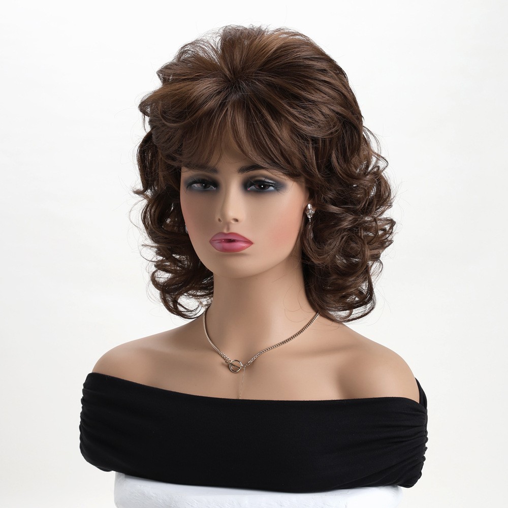 Women’s Long Wavy Synthetic Wig Heat Resistant Cosplay Halloween Party