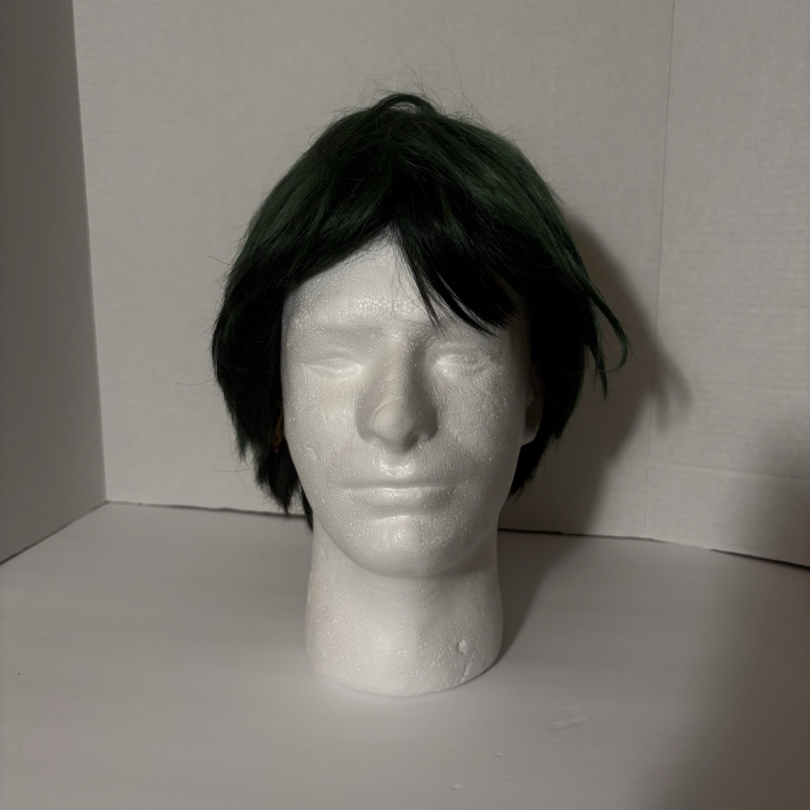 Dark Green and Black Short Layered Deku Kasou Wig My Hero Academia
