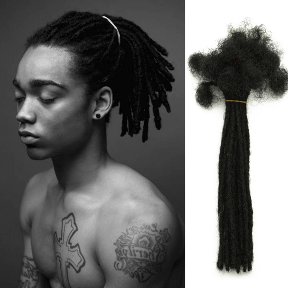 Real Human Hair Dreadlock Extensions Black Loc Natural Hair Dreads
