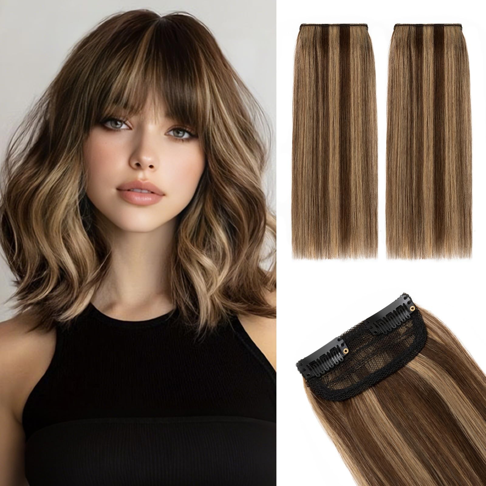 Rich Choices Short Clip In Extensions Real – Mini Clip Ins Hairpiece