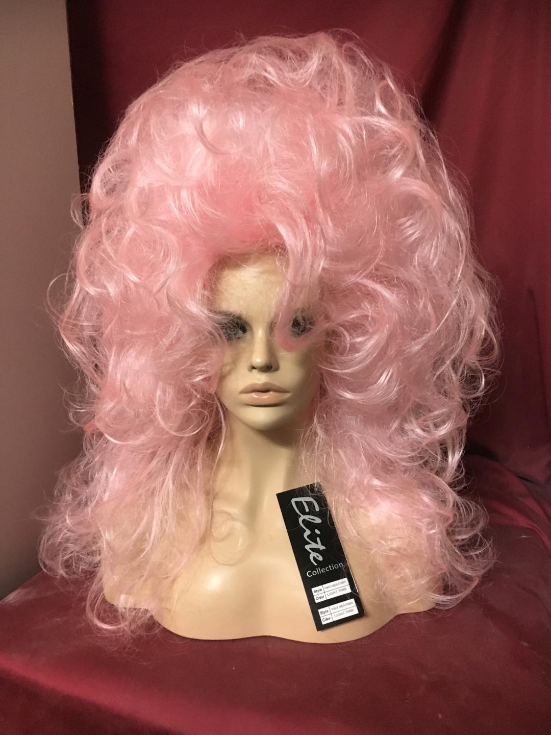 SIN CITY WIGS BABY PINK LONG BIG TEASED FLOWING WAVES CURLY VOLUME FIERCE QUEENS
