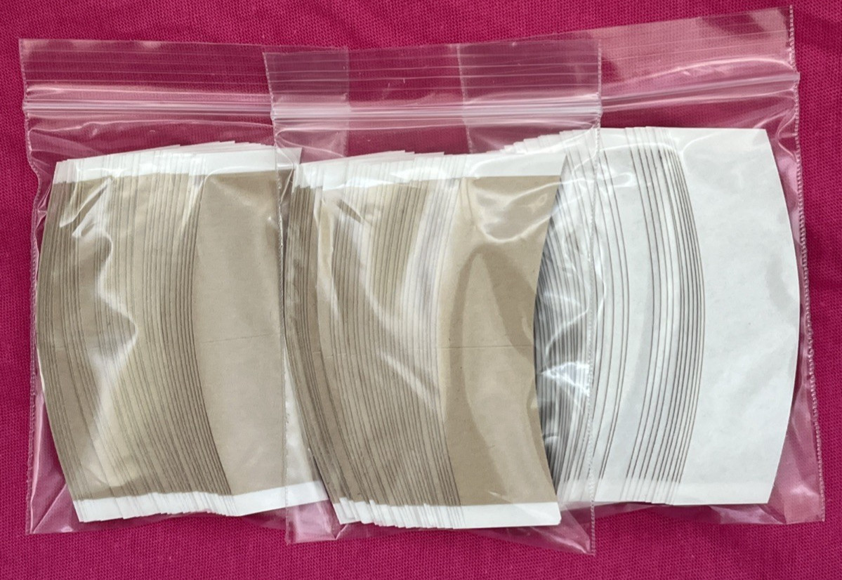 Walker Natural Hold Tape Double Sided Wig Adhesive C Contour Tape 108 Pcs.