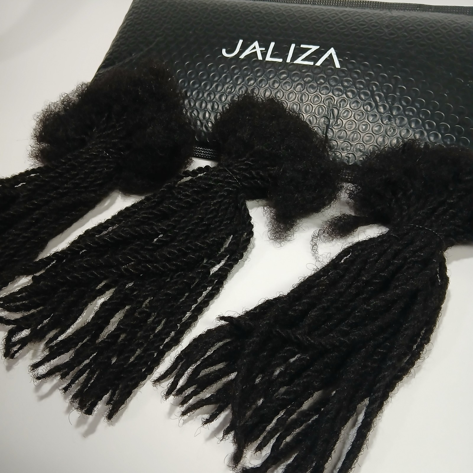 JALIZA Twisted Dreadlocs Human Hair 10 inch 0.4cm 90 Strands Loc Extension