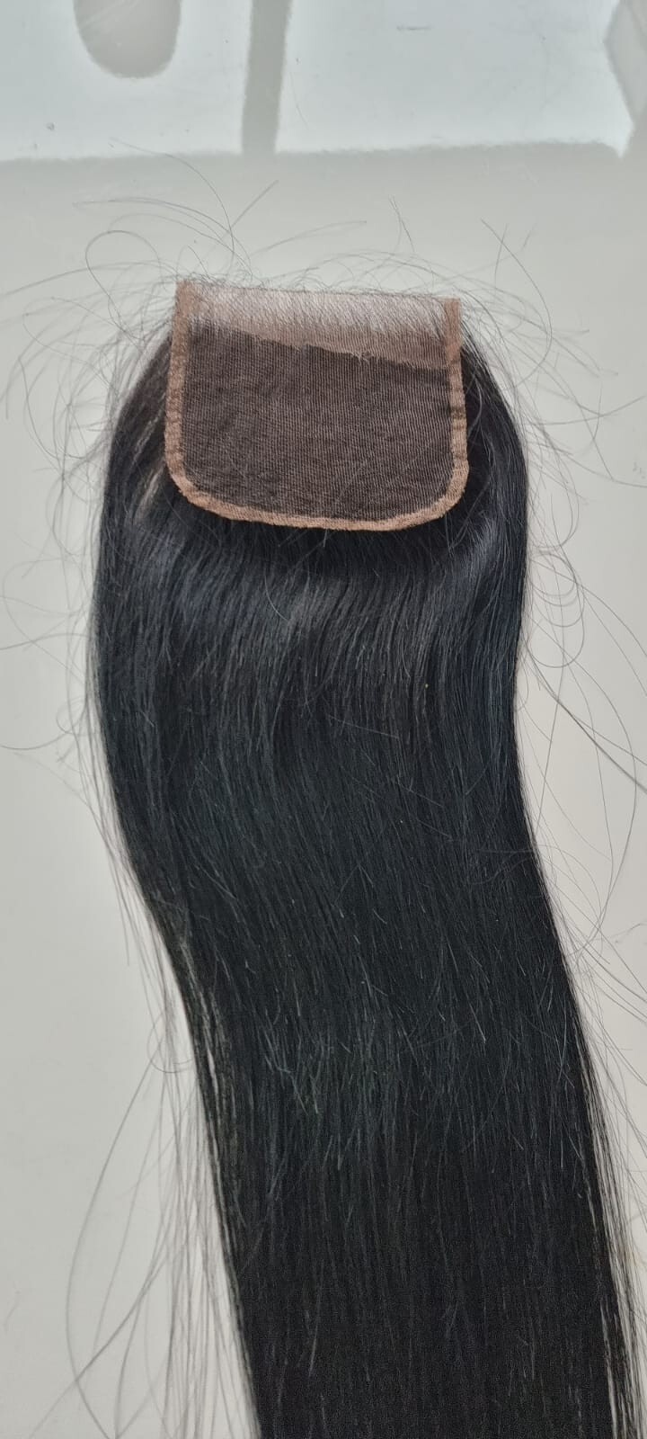 12A BRAZILIAN VIRGIN HUMAN HAIR STRAIGHT HD LACE CLOSURE JET BLACK 1# 20INCH 50g