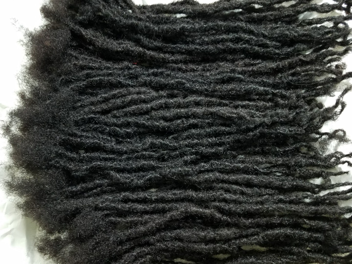 100% Human Hair Locks handmade Dreadlocks 80 pieces 5″ black
