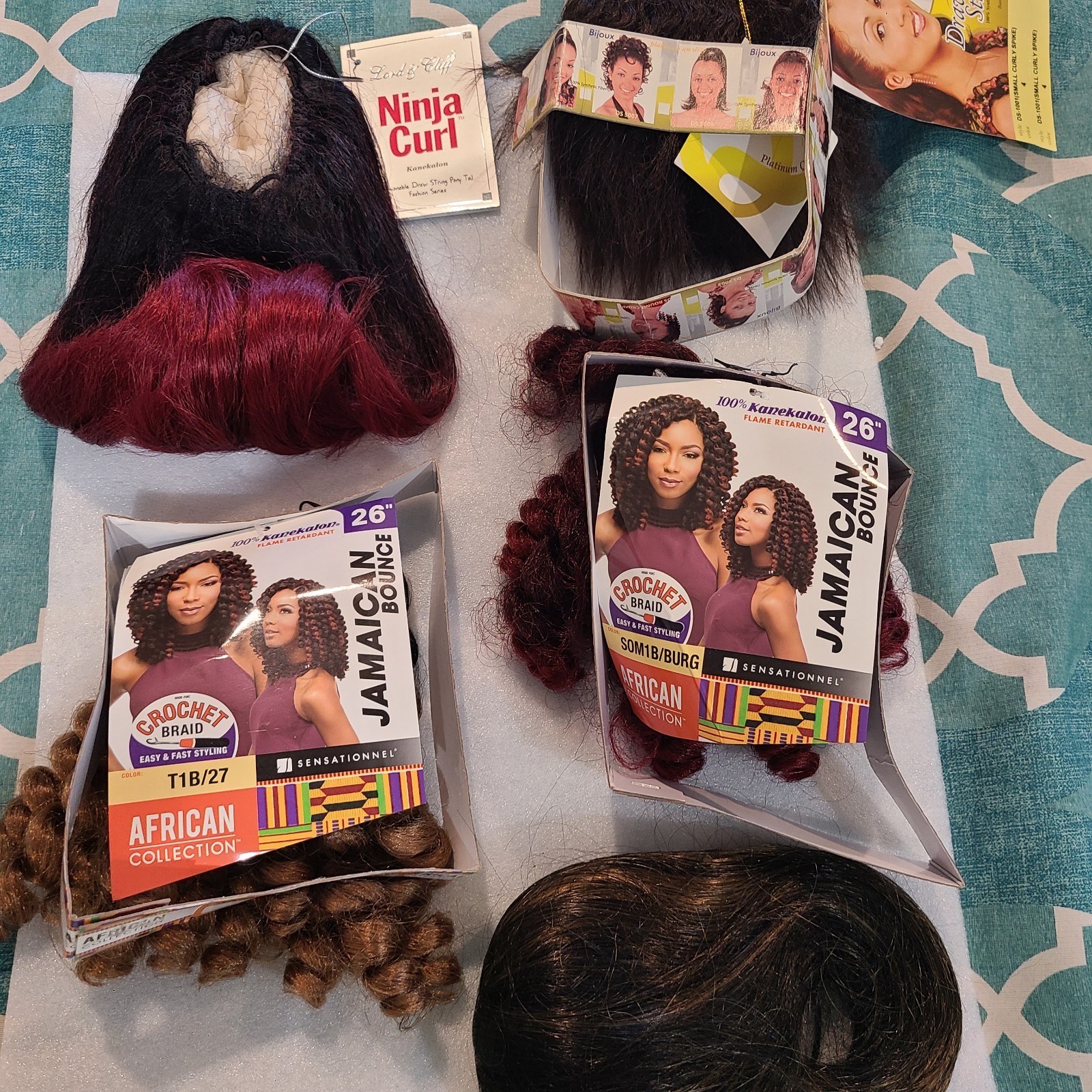 Various Sensationnel African Collection X-Pression Wigs Jamaican new LOT of 5
