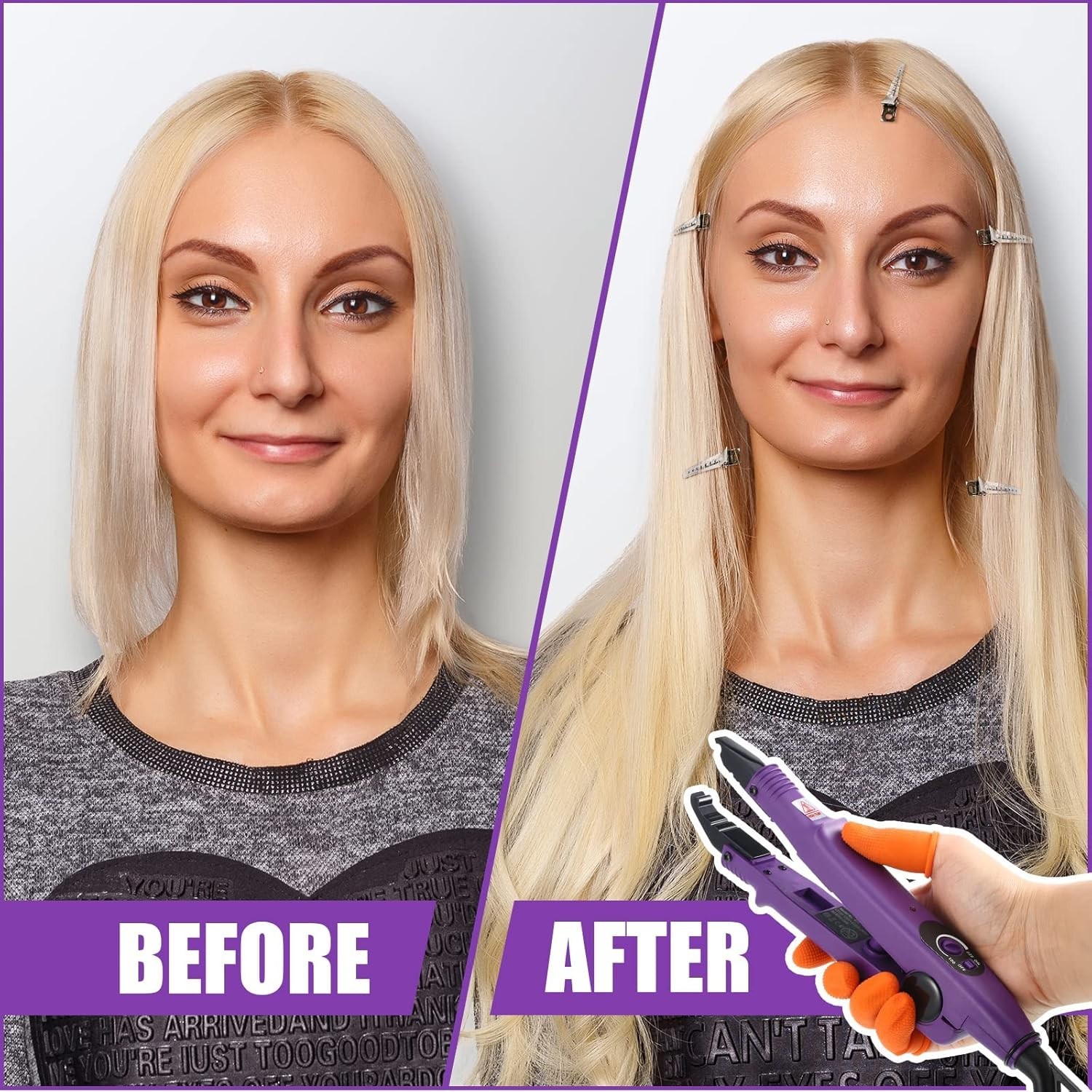 Hair Extensions Iron Fusion Keratin Hair Extensions Heat Tool Heat Connector …