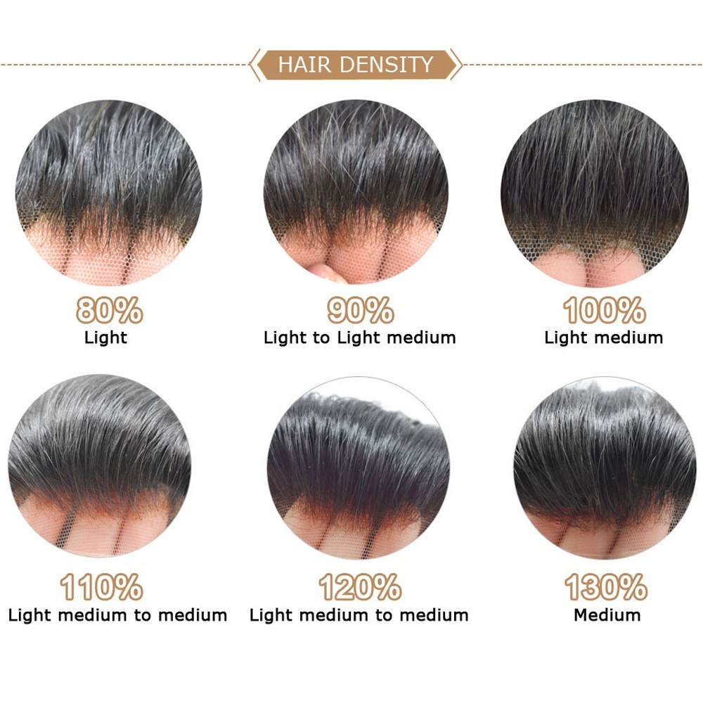 Full PU Mens Hair Piece Human Hair Systems 0.1MM Thin Skin Toupee for Men