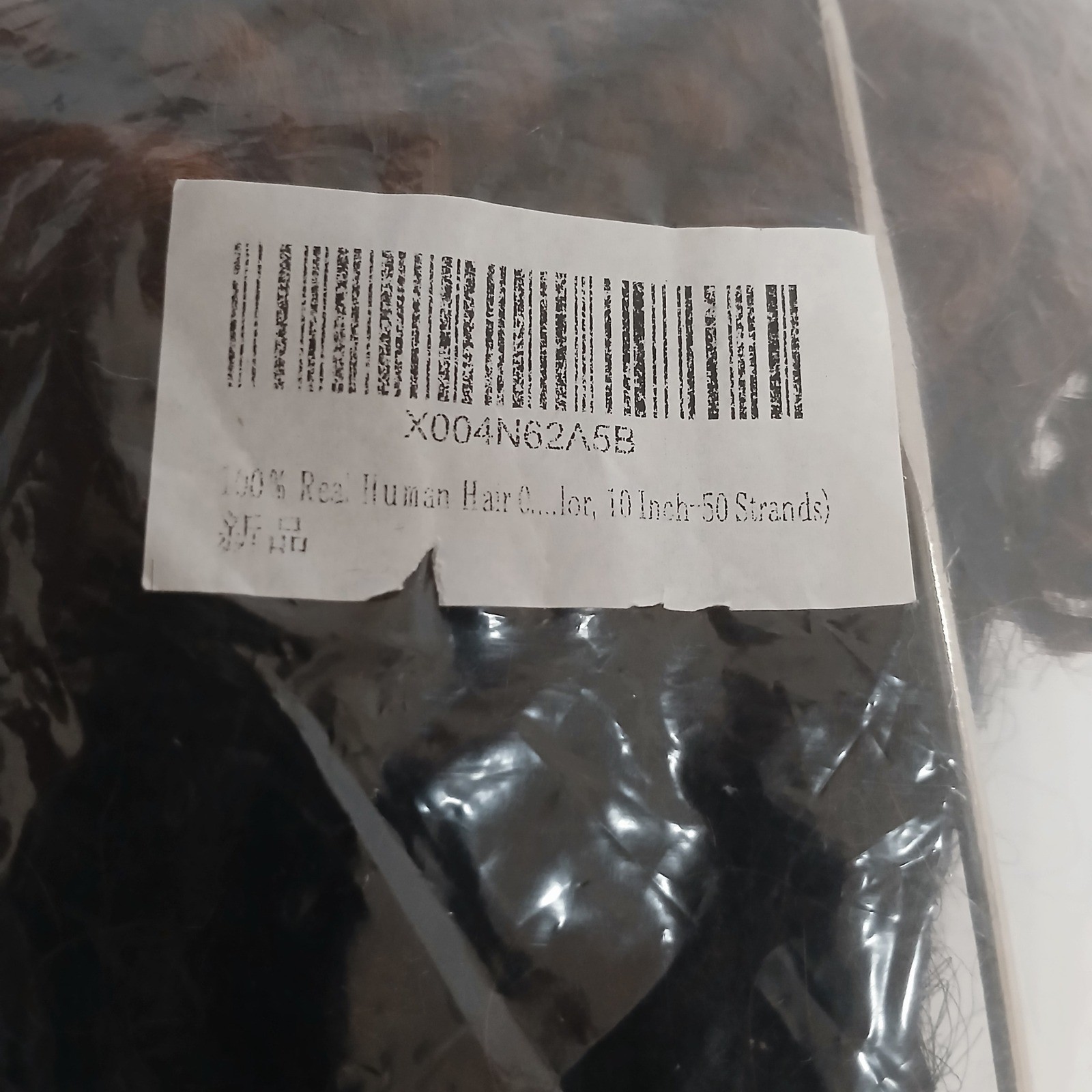 100% Human Hair Handmade Dredlocks 10 Inch Curly Ends 0.4cm 50 Strands 1B/30