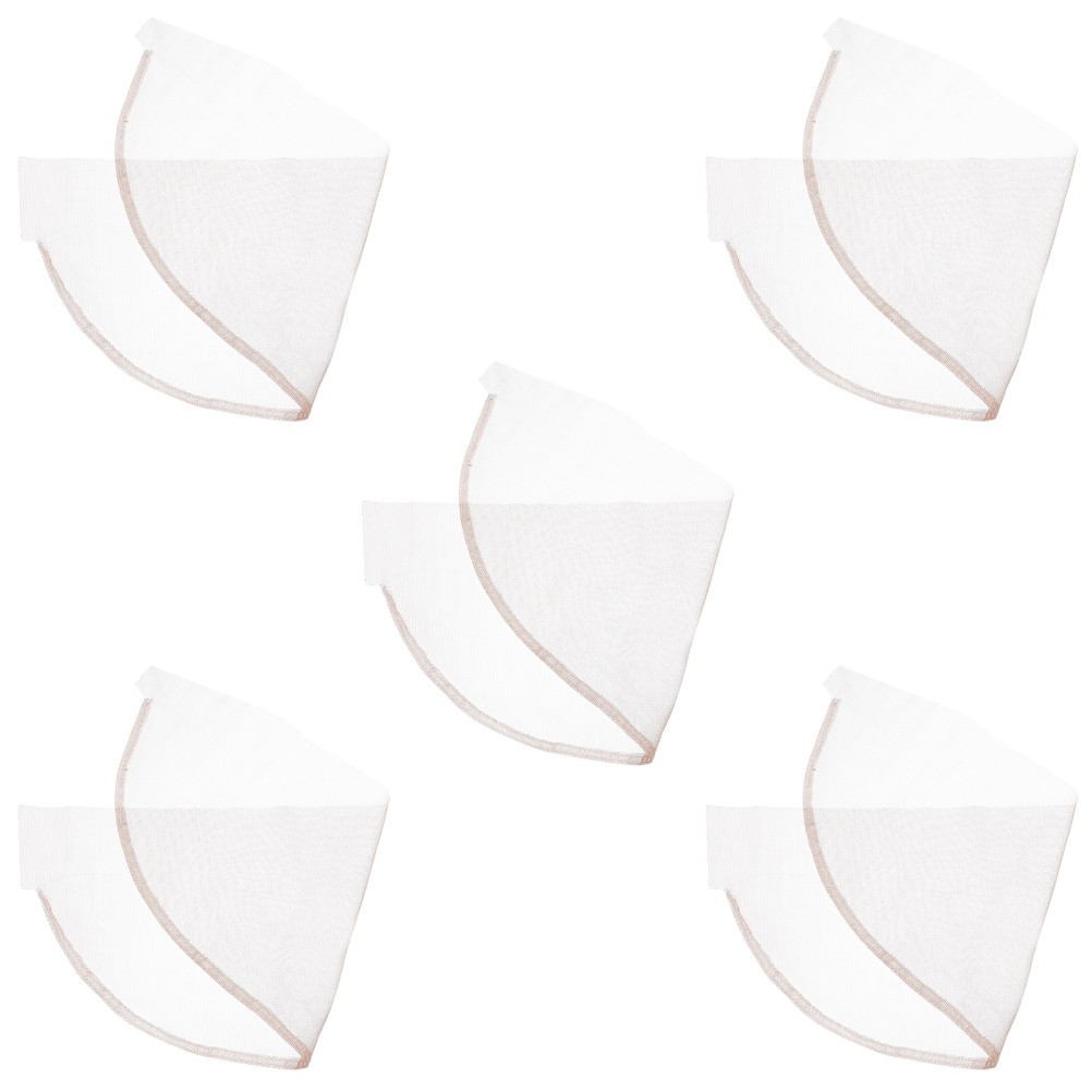5pcs Wig Making Lace Base – Transparent Net Fabric for Closure