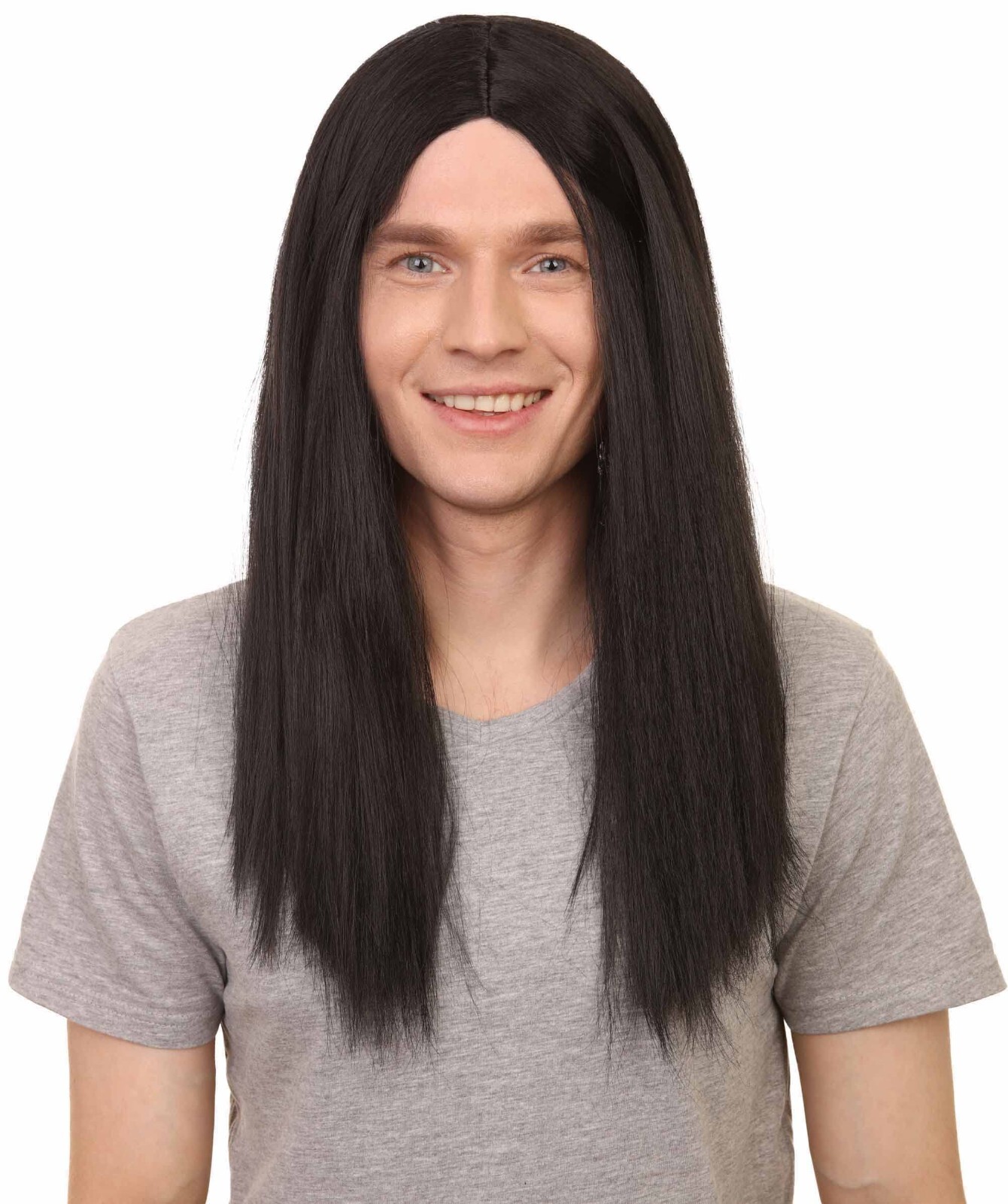 Sword Womens Wig | Black Long Wig | Premium Breathable Capless Cap | HM-269