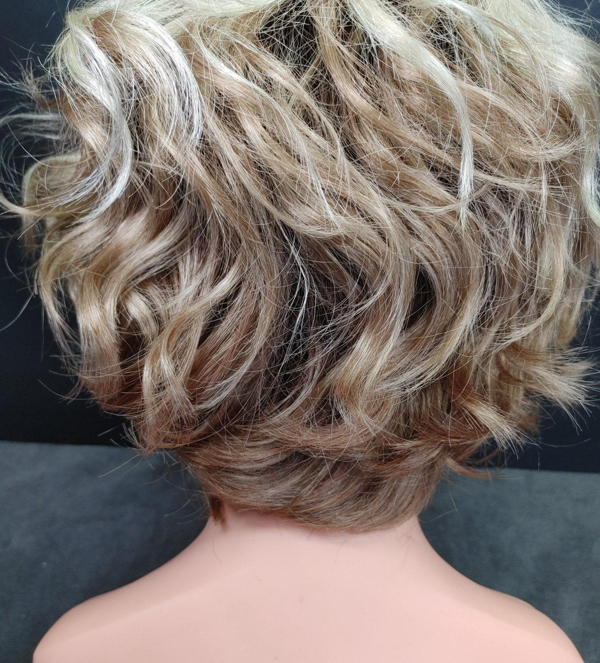Envy Wig Blonde Rooted Tossled Wavy Curls Synthetic Average
