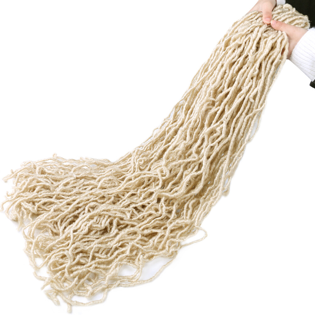 36in Nu Locs Pre Looped Braids Synthetic Crochet Hair Dreadlocks Hair Extensions