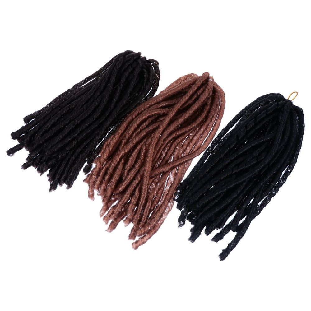 3Pcs Reusable Long Braid Wigs Assorted Color Stylish Synthetic Head-Wears
