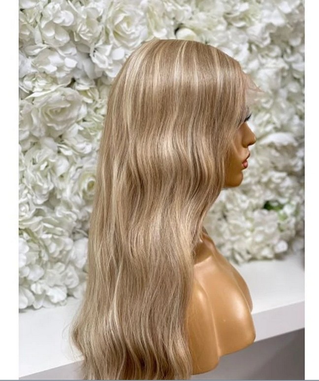 Ombre Icy Ash Blonde 13×4 Lace Front Wig 100% Human Hair Wig