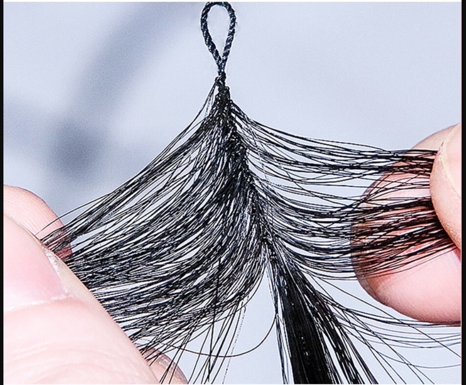Second Generation Feather Hair Extension Micro Woven Feather 6D Double Line