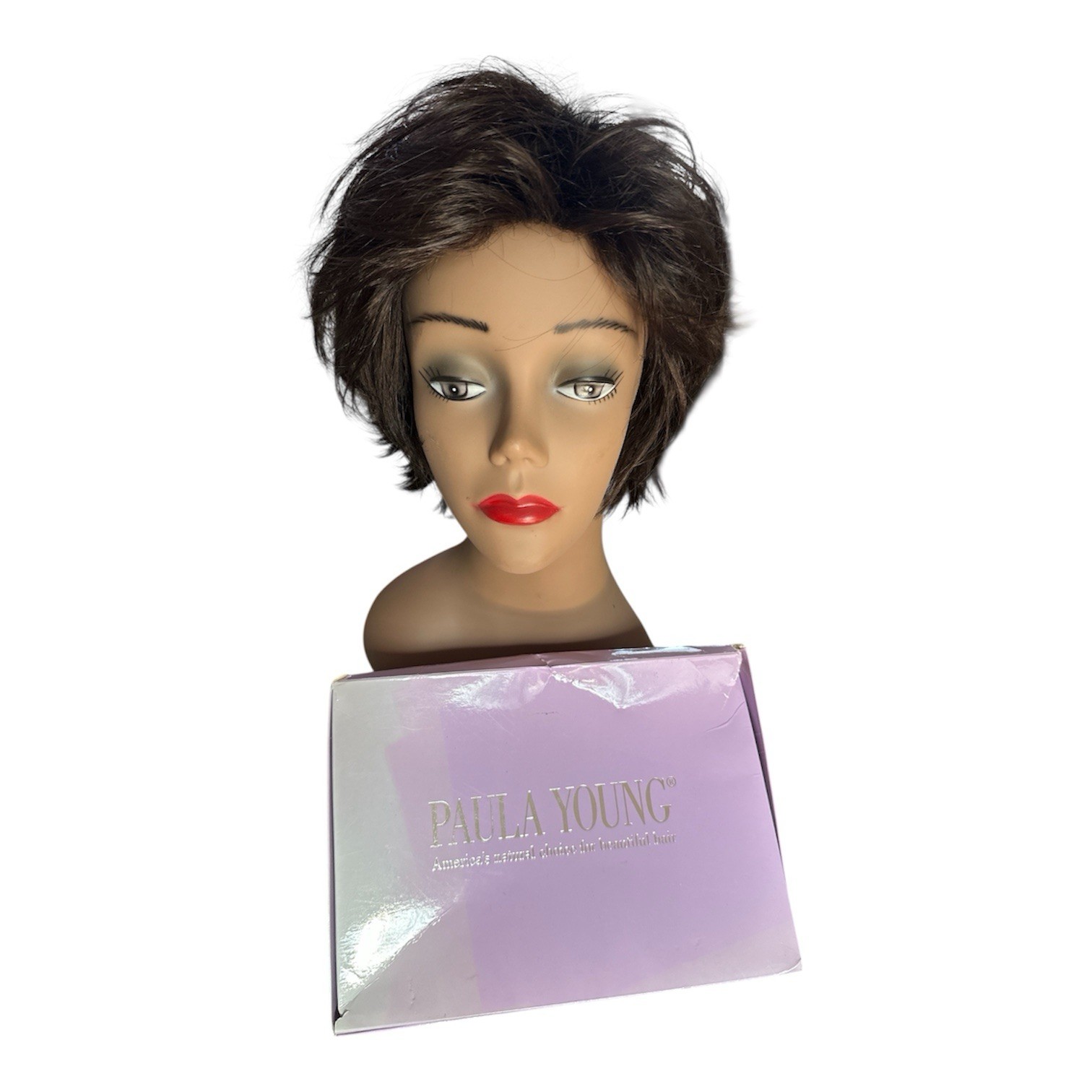 Paula Young Wig Style A2218 SNAP Brown Color 4 Size Average GUC