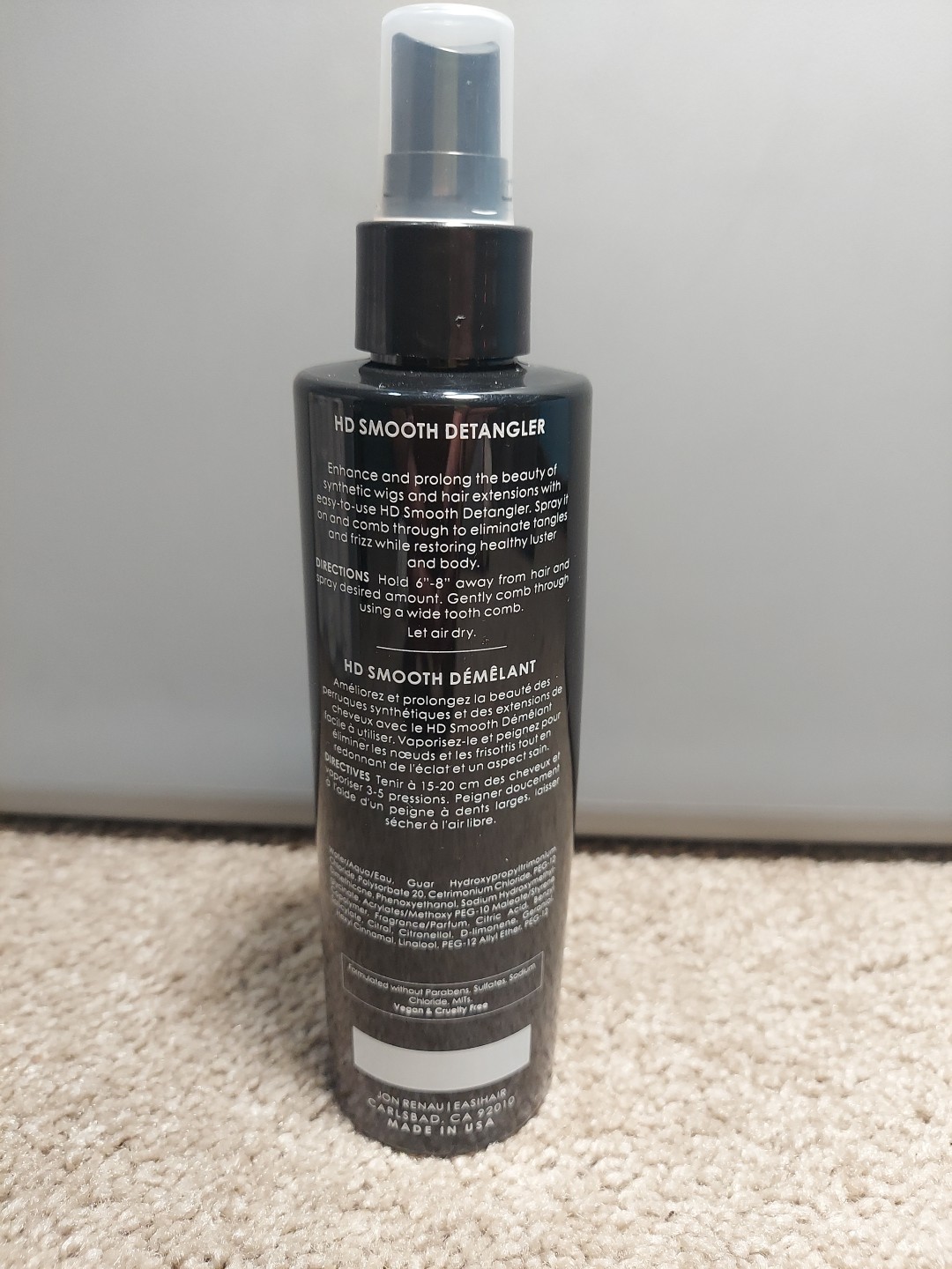 HD SMOOTH DETANGLER by Jon Renau, Leave-In Conditioner Heat Friendly Wigs 8.5 oz