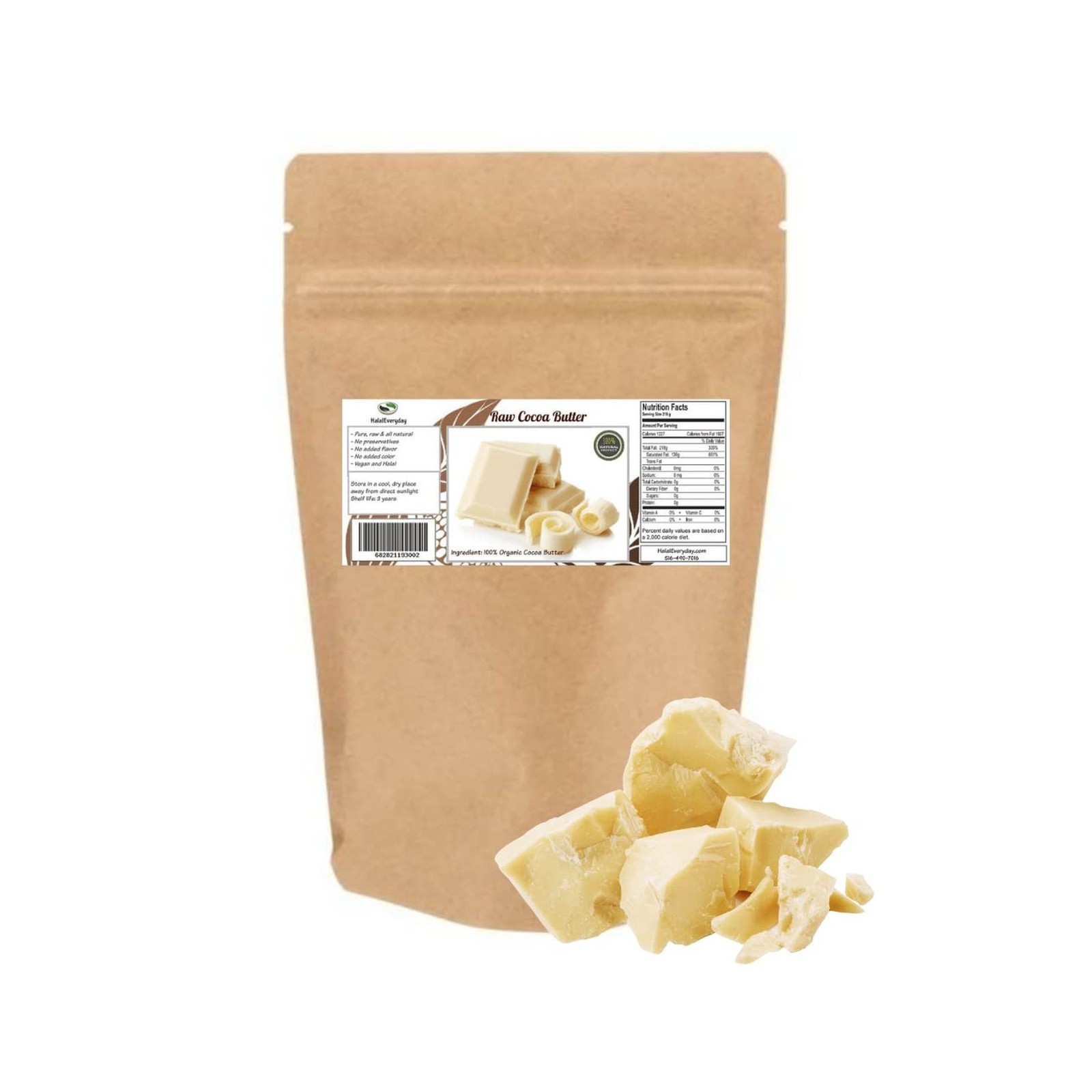 2 Lb Cocoa Butter: Pure, Raw, Unprocessed. Incredible Quality and Scent. Use …