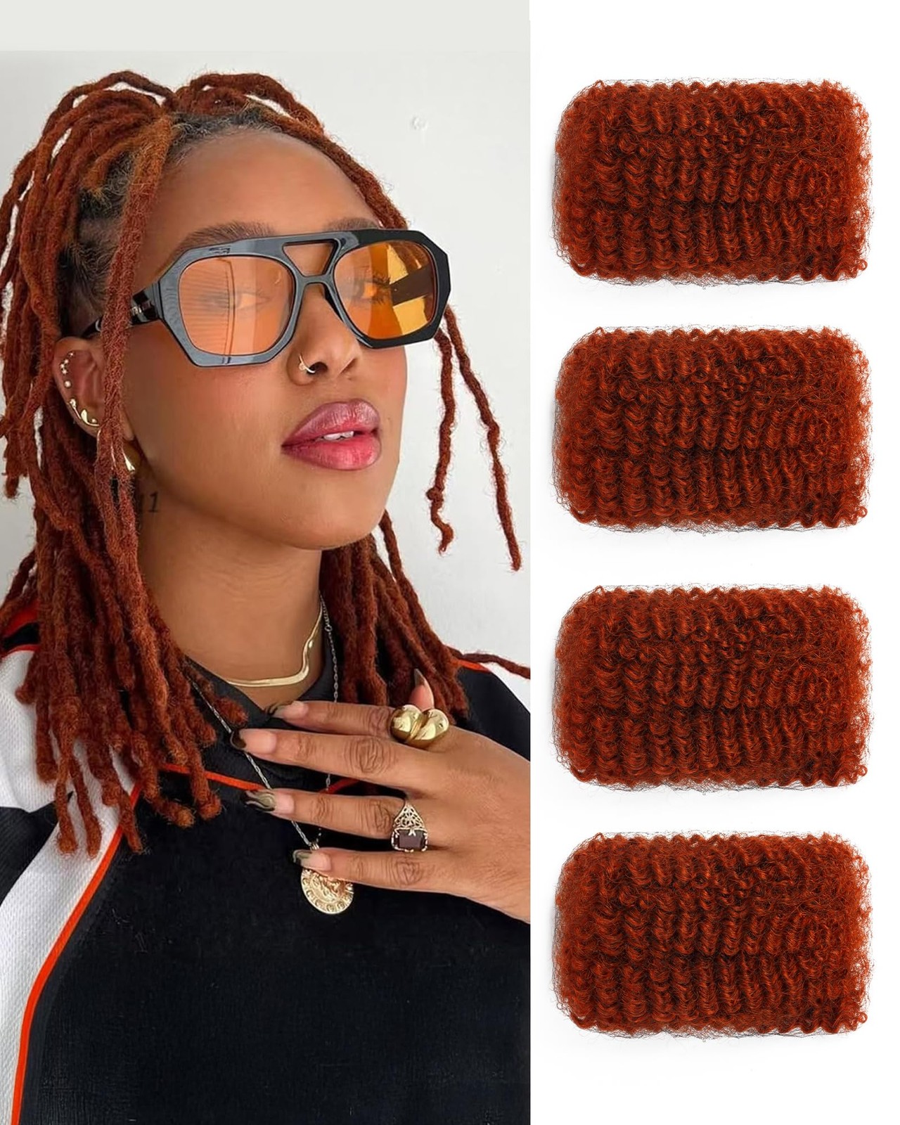 Miss Sula Afro Kinkys Bulk Human Hair Extensionskinky-Curly Real Human Hair For