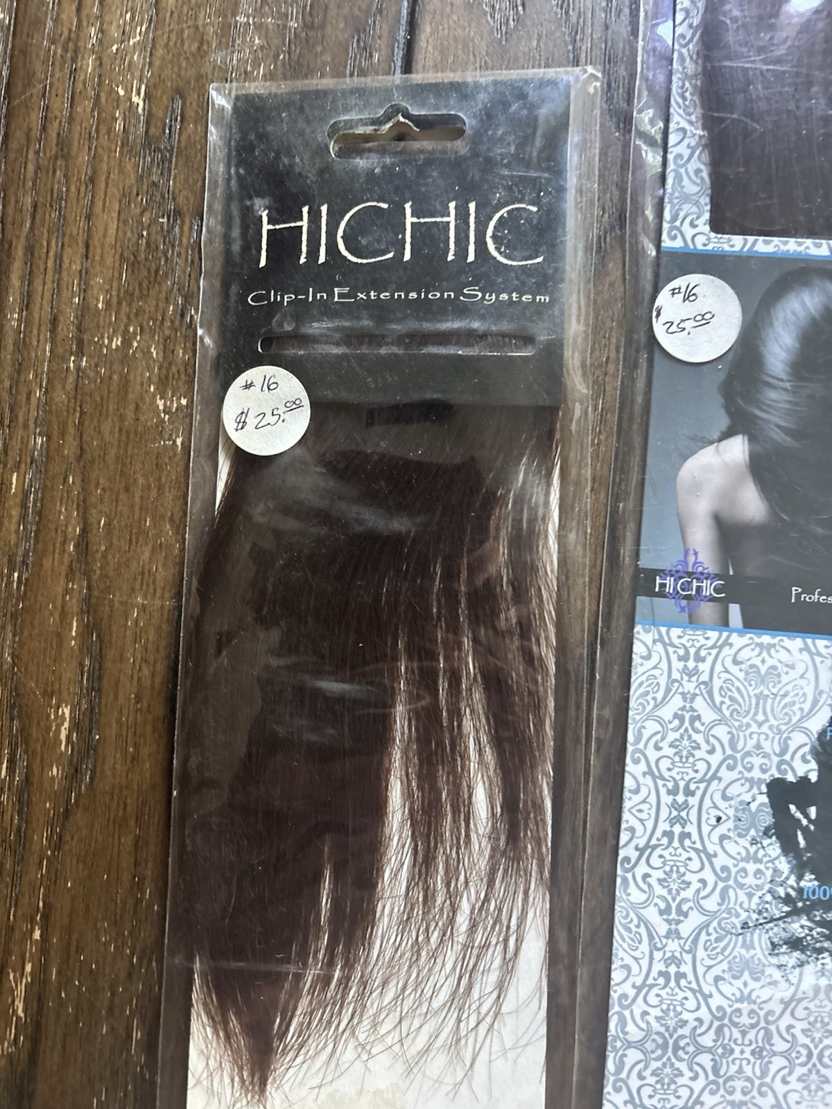 6 Packs of Real Human Hair Extensions (Black, Brown, Blue, Pink, Purple, Blonde)
