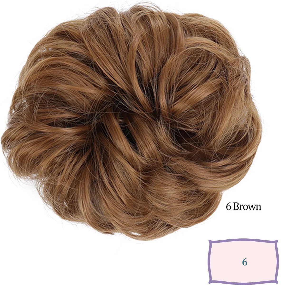Natural Curly Messy Bun Hair Piece Scrunchie Updo Hair Extensions Real as