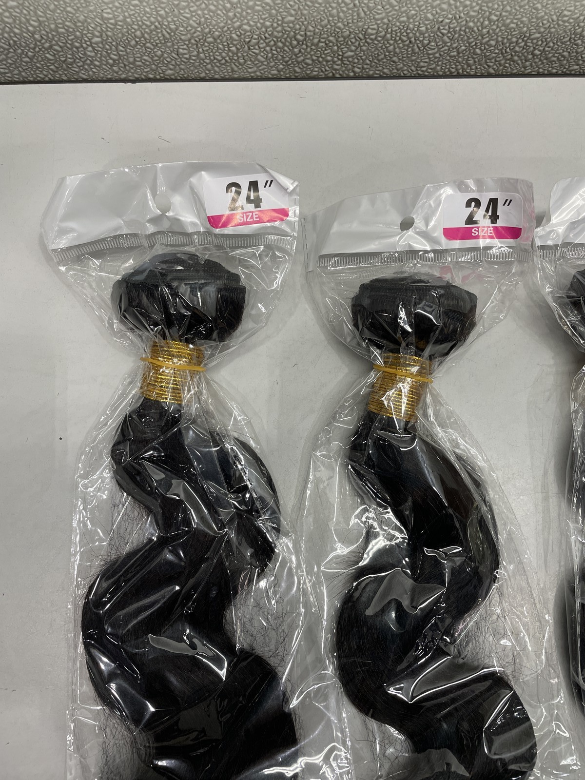 PerisModa Brazilian Black Body Wave Human Hair Weave 4 Bundles 24″24″26″26″